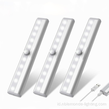 Sensor gerak LED LED di bawah lampu kabinet